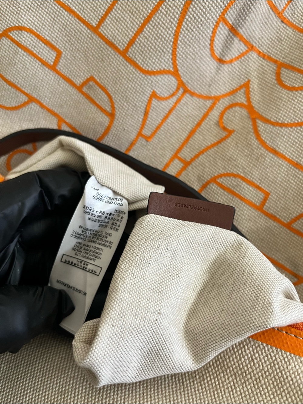 Burberry TB canvas tote bag - Picture 9 of 15